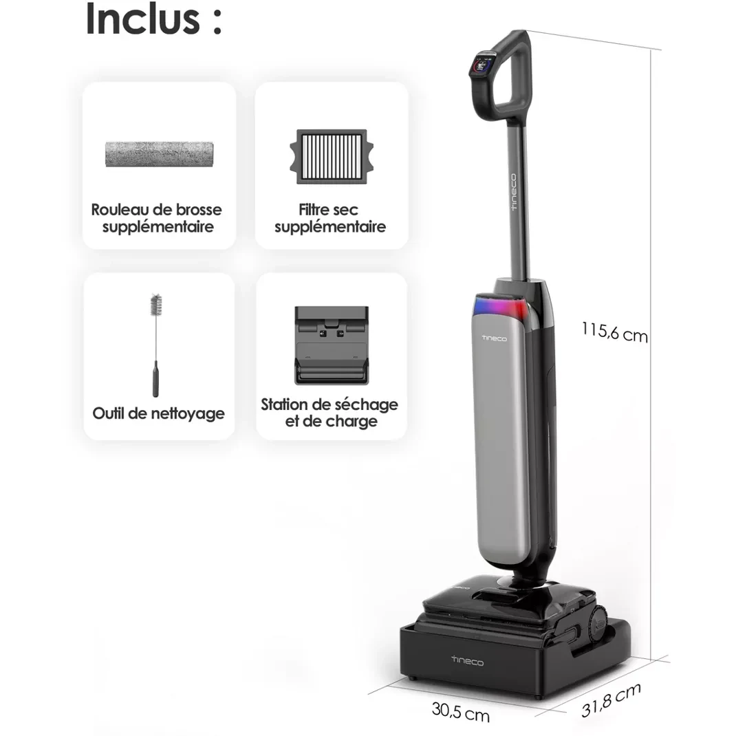 TINECO Floor One S9 Artist Steam Pro TINECO Floor One S9 Artist Steam Pro avec fonction vapeur