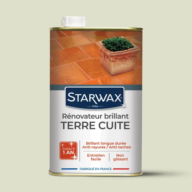 Rénovateur brillant protecteur pour tomettes et terres cuites 1L incolore 1L