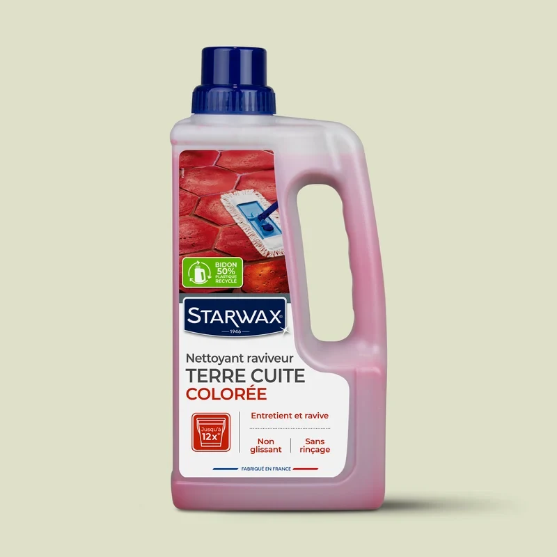 Nettoyant raviveur coloré pour tomettes et terres cuites 1L