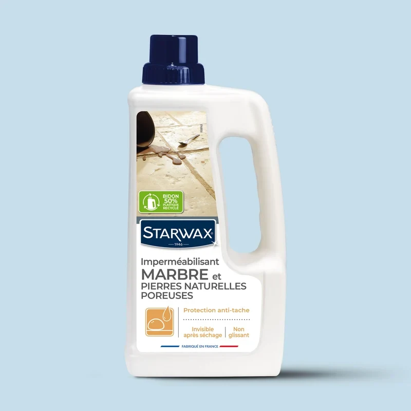 Imperméabilisant marbre et pierres naturelles poreuses - protection invisible 1L